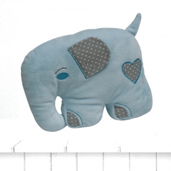 blue elephant shaped cushion nursery decor